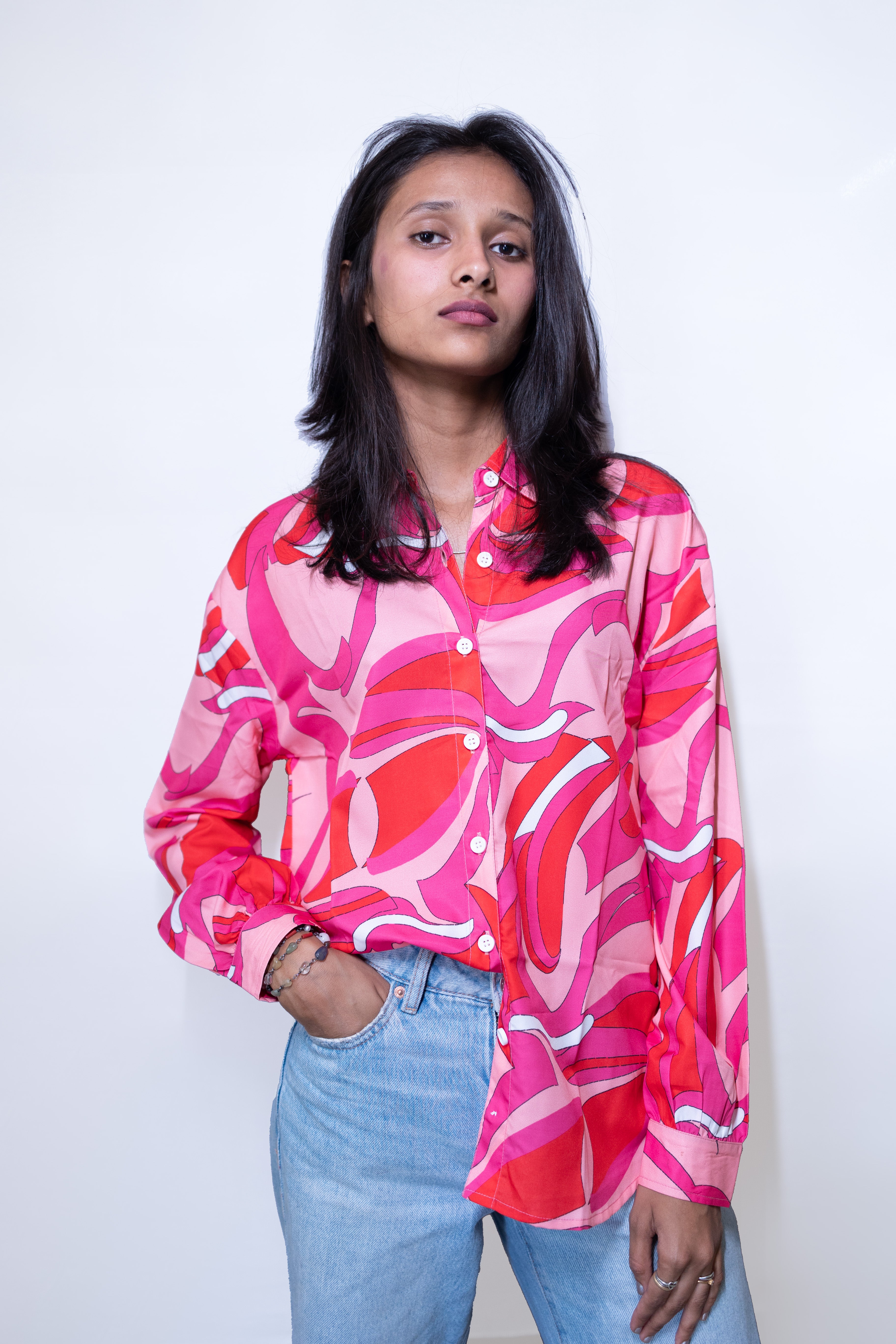 Abstract Print Shirt - AZZLIAS WARDROBE
